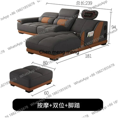 ZHOffice Nordic Modern Living Room Sofas Relaxing European Recliner Sofas Floor Massage Creative Schlafsofa Postmodern Furniture