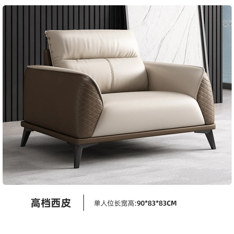 Office Sofa Business Simple Modern Rest Area Three-person Meeting Room Reception Negotiation Coffee Table Combination Office