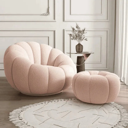 JC Lazy Pumpkin Sofa Sleepable and Reclining Lounge Chair Living Room Small Apartment Swivel Sofa Chair
