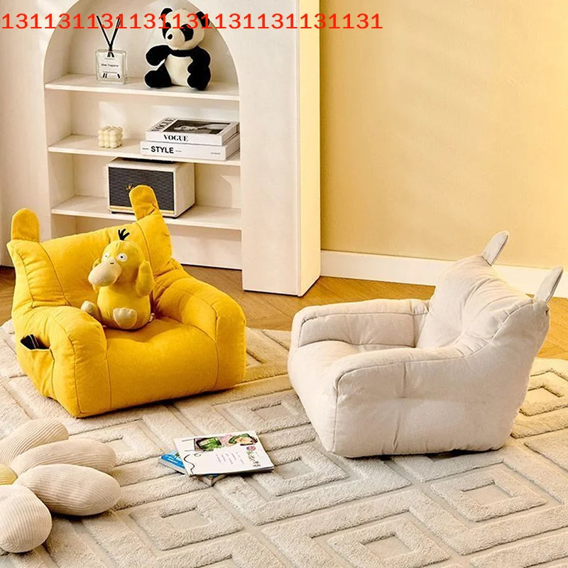Lazy Sofa With Storage Bag Children's Bear Sofa Chair For Boys And Girls Soft Small Sofa Chair Comfortable Ergonomic Living Room