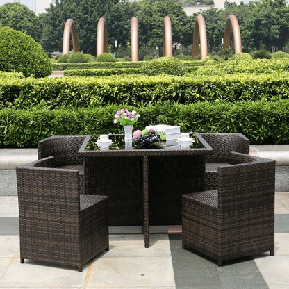 Balcony tables and chairs rattan chairs imitation rattan outdoor furniture outdoor High Quality