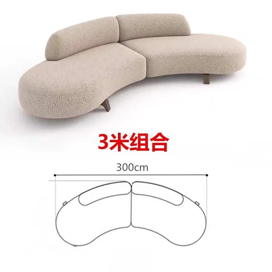 Curved Modern Soft Unique Sofa Kawaii Wood Foam Nordic Luxury Sofa Sectional Lounge Designer Divano Letto Living Room Furniture
