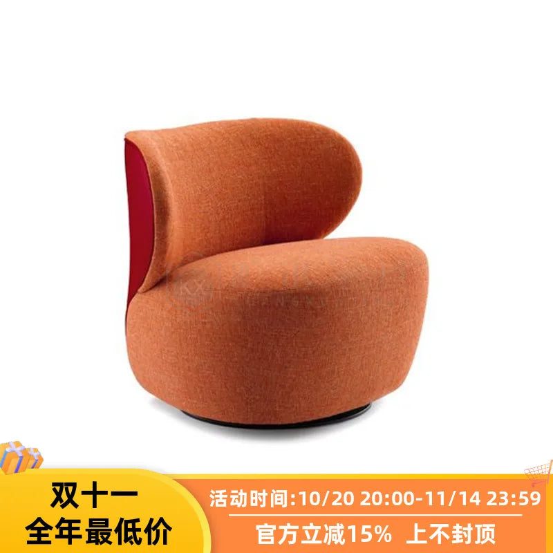 About solid wood special-shaped bedroom balcony leisure single chair fashion, soft decoration club, hair chair