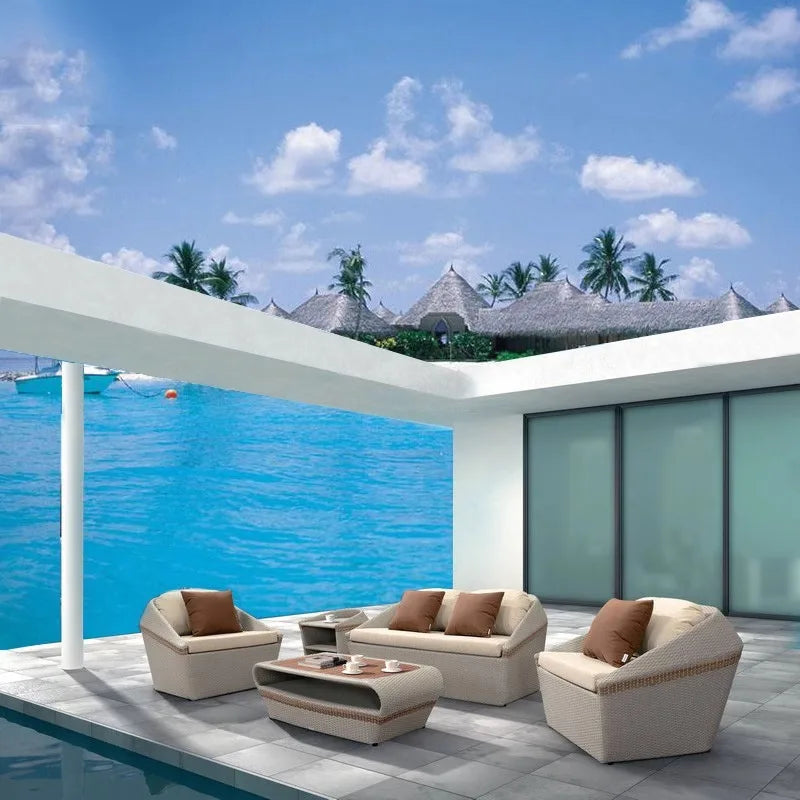 Minimalist Design Outdoor Sofas Luxury Accent Personality Nordic Garden Sofas Creative Hotel Furniture Arredo Giardino Lshysf