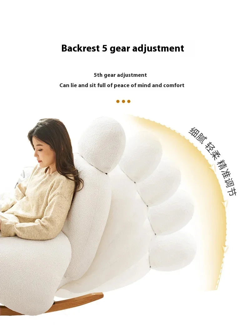 Modern Ergonomic White Chairs Minimalist Living Room Recliner Lounge Chairs Floor Bedroom Articulos Para El Hogar Home Decor
