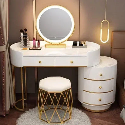 Dresser Stand Makeup Vanity Table Modern White Bedroom Desk Makeup Table Beautys Storage Coiffeuse De Chambre Home Furniture