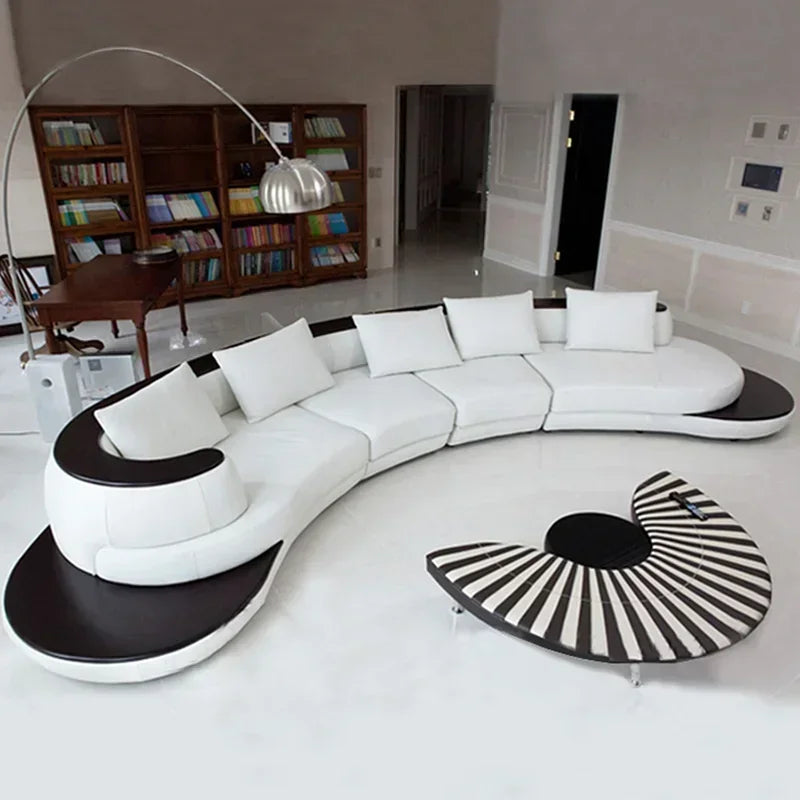Canapés de salon incurvés au sol, Pouf moderne et mignon, canapés de salon de luxe sectionnels, Futon Koltuk Tak Consi, meubles tendance