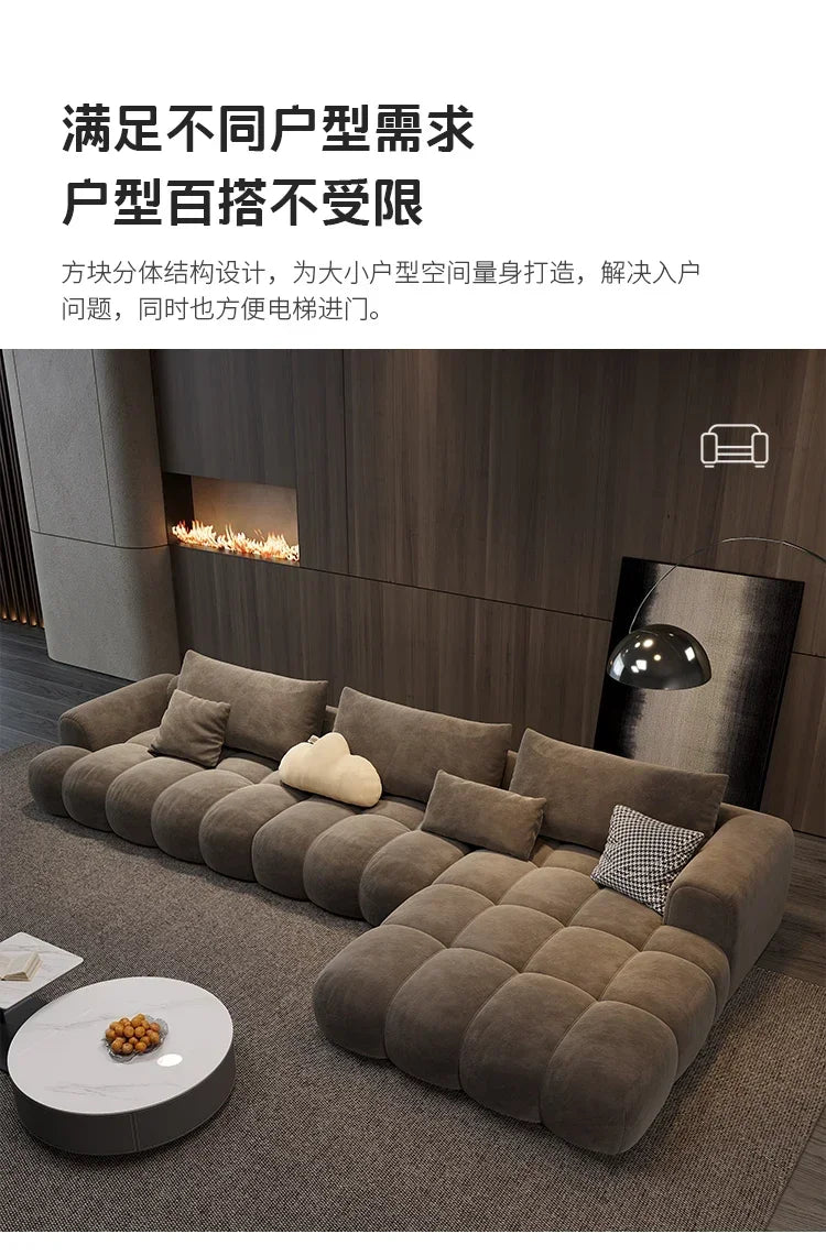 Relaxing Fancy Sofa Cheap Stretch Brown Floor Recliner Sofa Puffs Sectional Juego De Muebles Para Sala Living Room Furniture