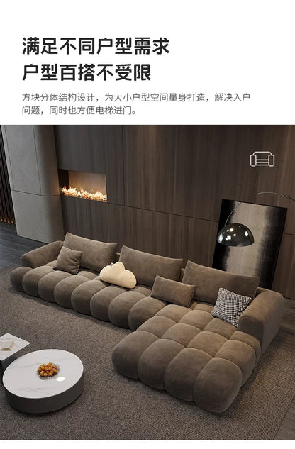 Relaxing Fancy Sofa Cheap Stretch Brown Floor Recliner Sofa Puffs Sectional Juego De Muebles Para Sala Living Room Furniture