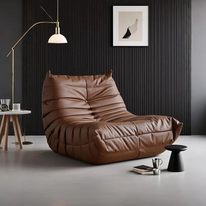 M Original Caterpillar Lazy Sofa Recliner Chair Small Couch Single Seat For Bedroom Balcony Minimalist Living Room Floor Lounge