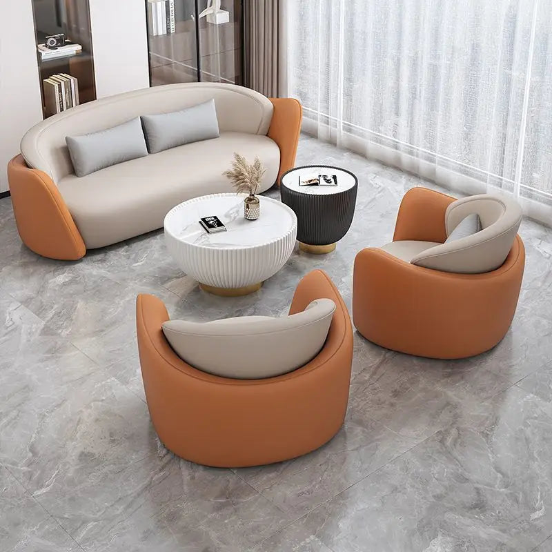 Light luxury hotel beauty salon meeting sofa coffee table combination rest area reception area sales office sofa negotiation