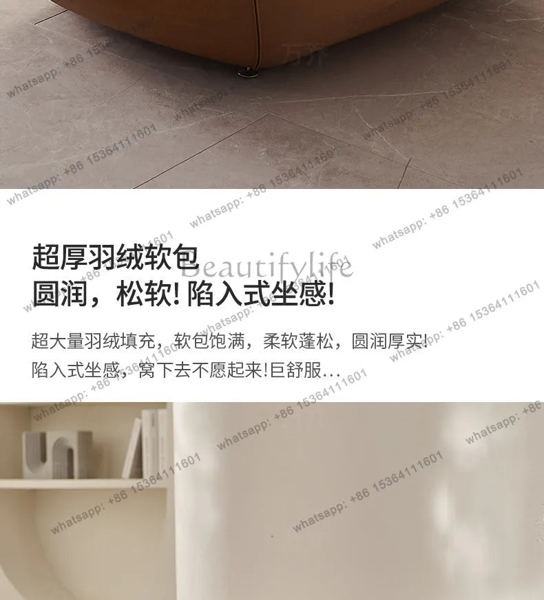 Italian light luxury lazy sofa chair Nordic modern simple style home design leisure chair