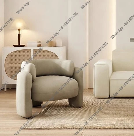 Z Lazy sofa, leisure chair, living room negotiation, a few tables and chairs combination, simple single sofa chair