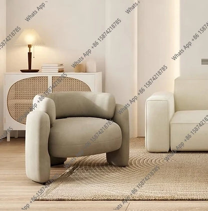 Z Lazy sofa, leisure chair, living room negotiation, a few tables and chairs combination, simple single sofa chair