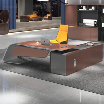 Office Furniture Desk Complete Boss Desk Modern Simple President's Desk