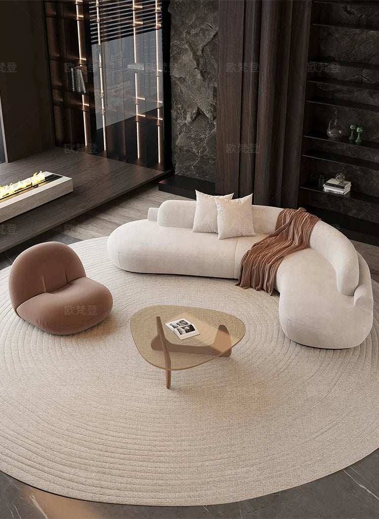 Puffs Cloud Living Room Sofas Nordic Cute Lazy Bedroom Floor Outdoor Sofa Strawberry Makeup Tables Divano Postmodern Furniture