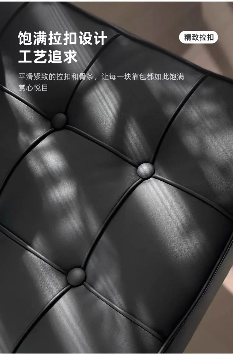 Black Metal Living Room Chairs Balcony Throne Relax Reading Modern Room Decor Fashion Chairs Comfortable Sillones Home Design