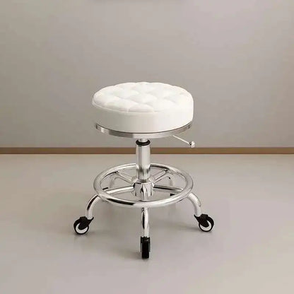Aesthetic Hairdressing Chair Backrest Simple Rolling Rotating Barber Chair Portable Mocho Cadeira Barber Equipment MQ50BC