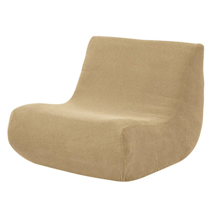 1pc Stretch Lazy Armless Sofa Cover Jacquard Armless Single Sofa Chair Protector for Fireside Chair Adult Bean Bag Chairs Covers