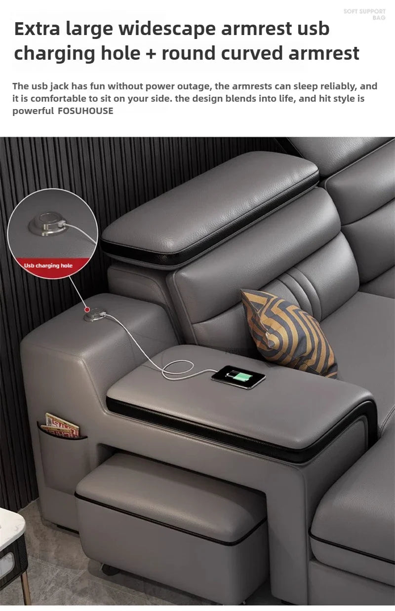 Luxury Leather Living Room Sofas Italian Home Sofa Bed Recliner Modern Designer Ergonomic Back Sofa Living Room Furniture