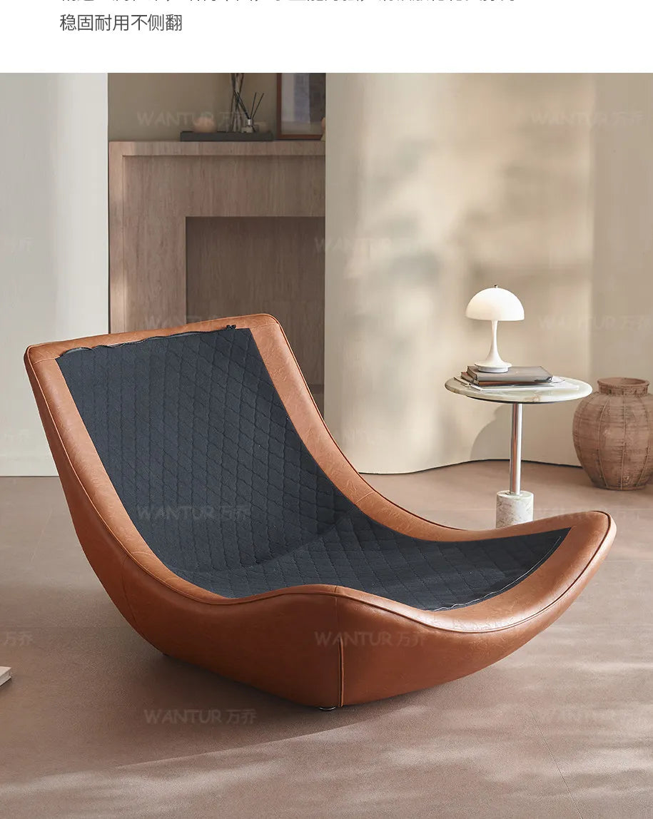 Italian living room creative single chair Nordic small apartment backrest sofa chair