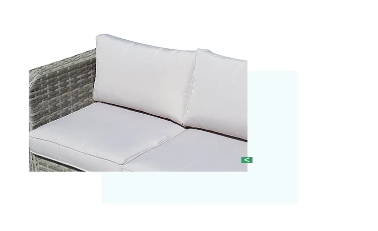 Outdoor leisure rattan sofa, outdoor open-air garden courtyard, waterproof and sunscreen leisure
