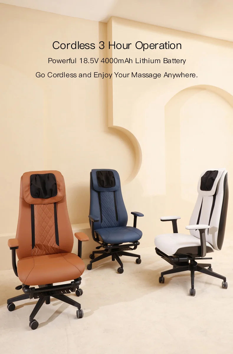 advanced computer chair swivel ergonomic chair cushion PU luxury with wheels office massage chair