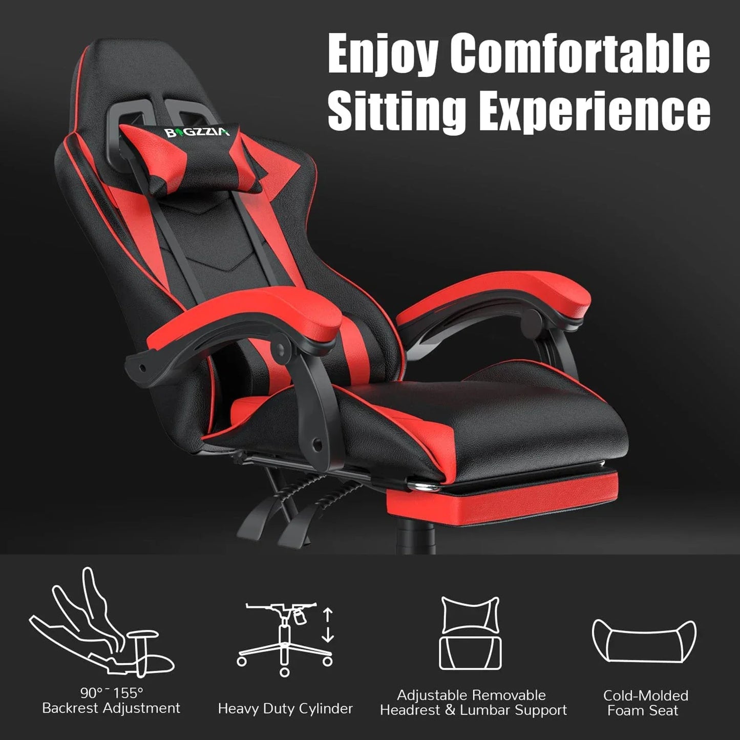 Ergonomic With Lumbar Gaming Chair With Footrest Gamer Chairs Cushion Headrest Silla Gamer Cadeira Computer Office Chair
