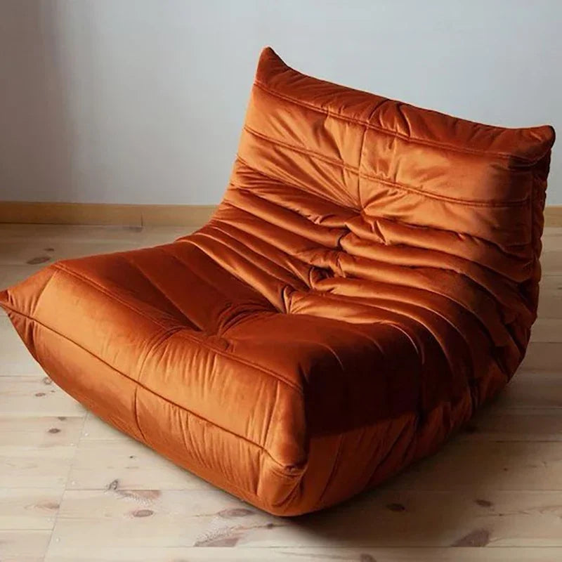 Lounge Bean Bag Chair for Adult Armless Lazy Floor Sofa Fireside Chair for Living Room Gaming Room Bedroom Soft Corduroy Couch