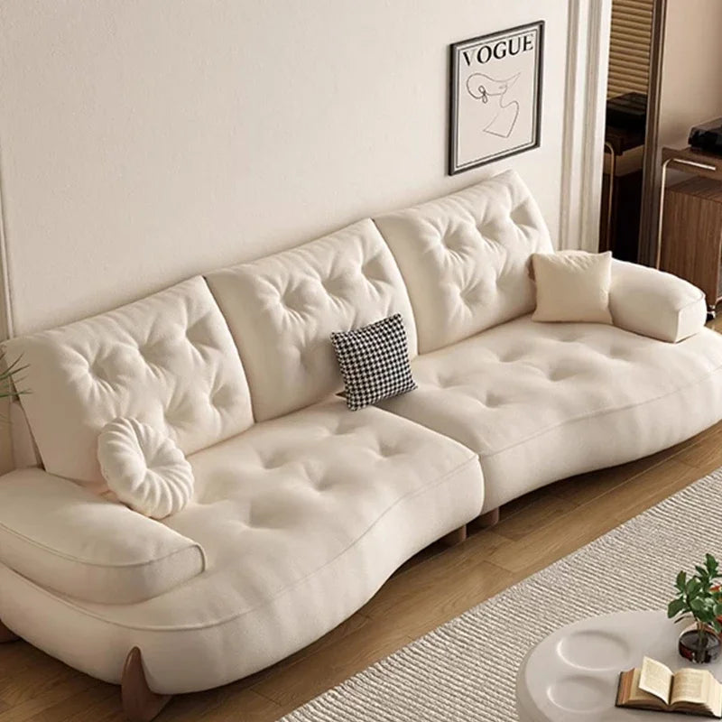 Postmodern Living Room Sofas Fabric Nordic Designer Modern Lounge Couch Lazy Replica Sleeper Princess Divano Salon Furniture
