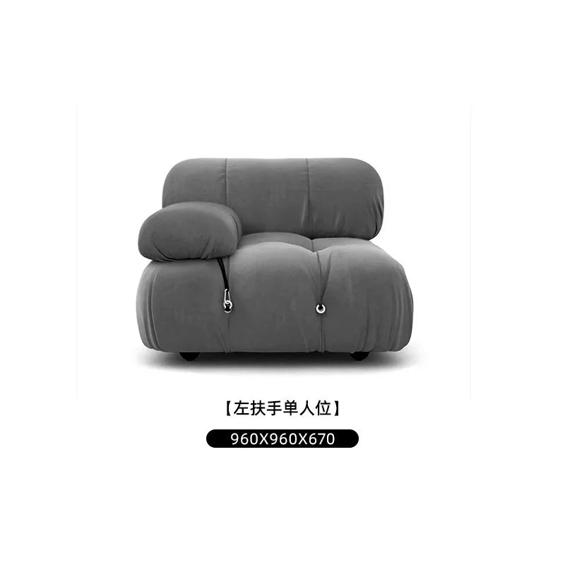 Modular Sofa Set Reclining Sectional Cube Chair Modern Minimalist Nordic Fabric Living Room Furniture for Home Decor Sofas