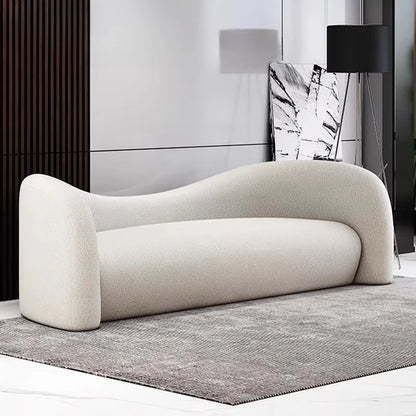 WISEMAX FURNITURE meubles de salon design canapés de sol en forme de L ensemble Teddy canapé modulaire sectionnel en tissu de forme incurvée