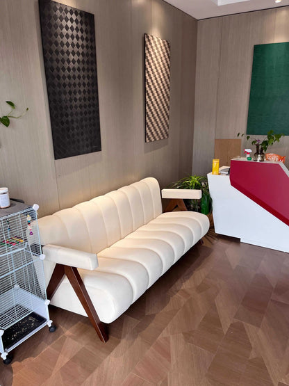 Nordic Wood Living Room Chairs Modern Living Room Sofas Home Balcony Single Leisure Back Armchair Fabric Sofa Chair Furniture