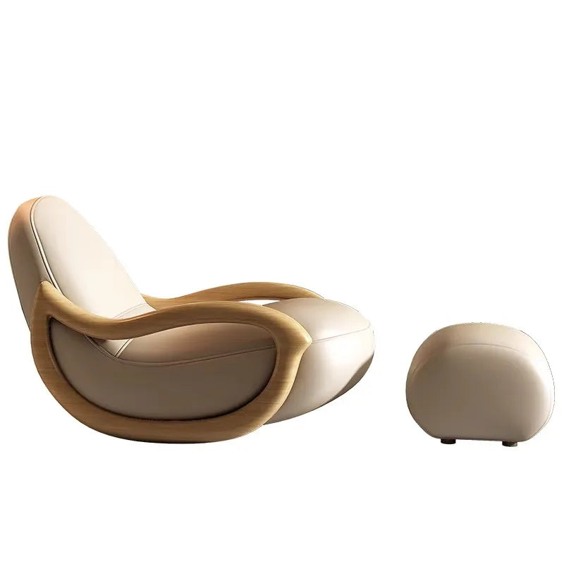 Solid wood rocking chair sofa recliner