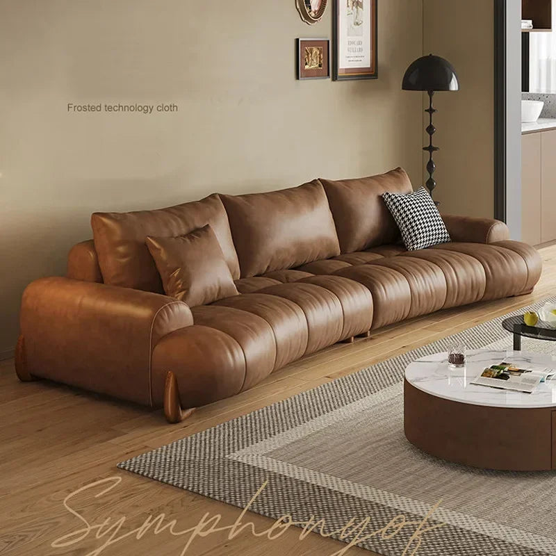 Modern Leather Relax Sofa Living Room Minimalist Luxury Sectional Nordic Sofa Adults Designer Divani Soggiorno Home Furniture