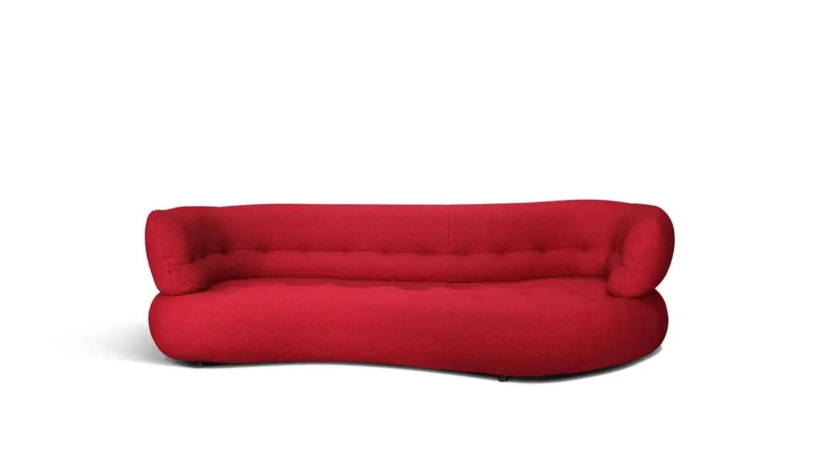 A Sofa Italian simple curved fabric sofa custom Foshan furniture