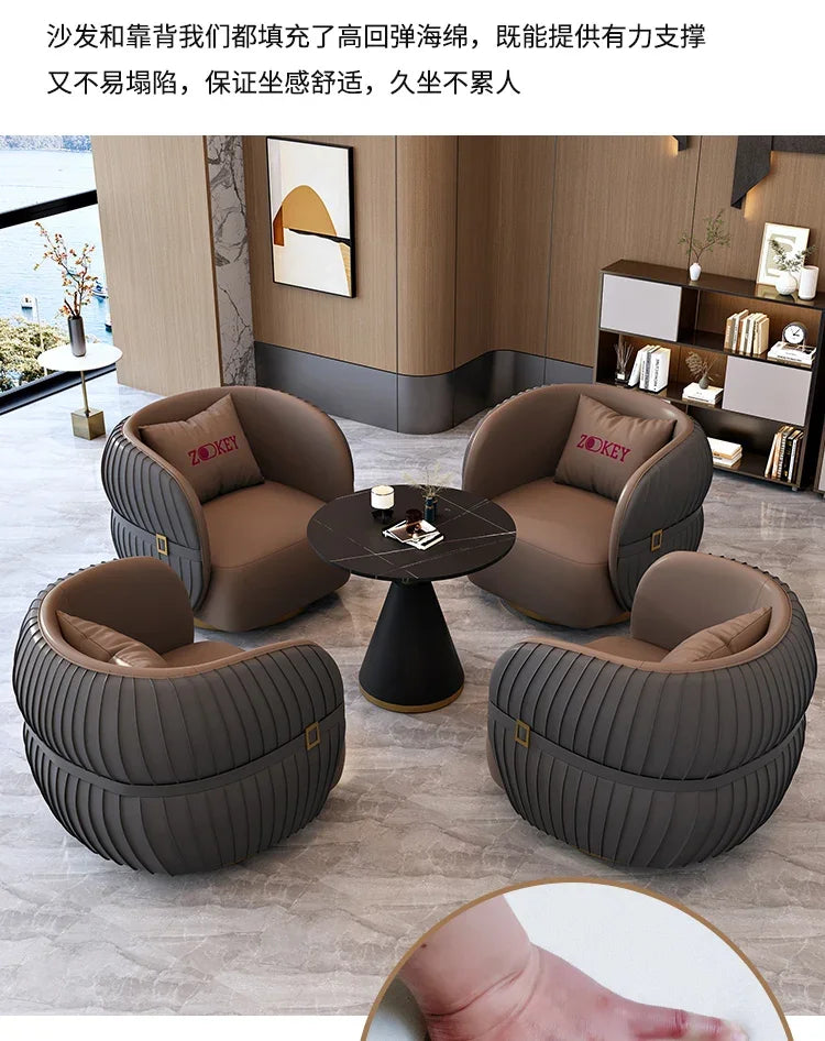 Simple Backrest Chairs for Conference Room Drawers Modern Wooden Luxury Nordic Salon Designer Lounge Back Office Furniture