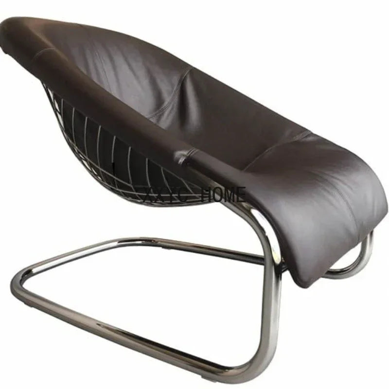 Nordic Light Luxury Villa Cafe Leisure Chair Italian Minimalist Living Room Recliner