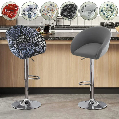 1PC Semi-Circular Universal Wear-Resistant Chair Cover Chair Cover Dust-proof Elastic Restaurant Hotel Dining Chair Cover 의자 커버