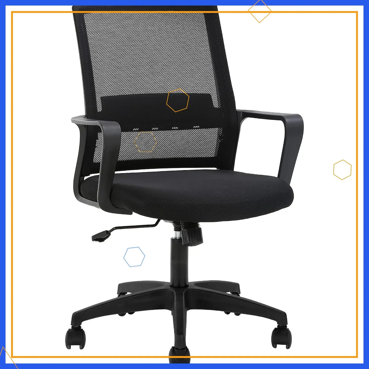 Ergonomic Office Chair with Lumbar Support, Adjustable Mesh Desk Chair for Comfort and Posture