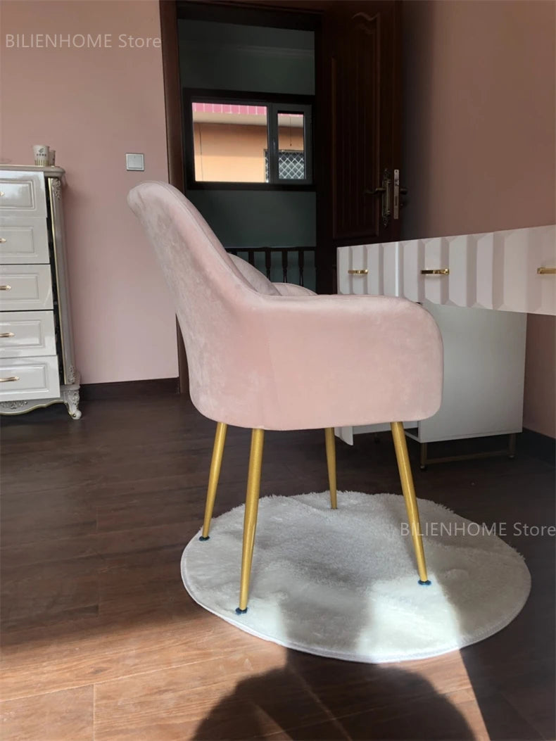 Modern Living Room Dining Chairs Home Furniture Bedroom Dormitory Back Chair Nordic Restaurant Kitchen Cafe Leisure Chair