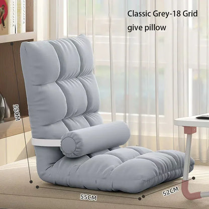 Folding Backrest Chair, Lazy Sofa, Bedroom, Dormitory, Single Seat Cushion, Bed Backrest, Bay Window, Balcony Tatami