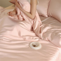 Mulberry Silk Bedding Set Luxury Natural 100% Silk Duvet Cover Set Bed Sheet Pillowcase Single Double Bedsheet King Queen Size