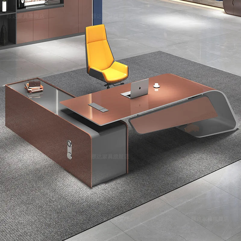 Office Furniture Desk Complete Boss Desk Modern Manager  Fashion