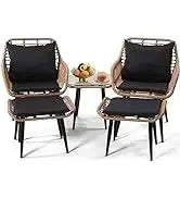 QAZ8-Q8 pieces outdoor Wicker rattan patio sectional furniture set.glass top table with hidden storage.7 sofa sections. oversize