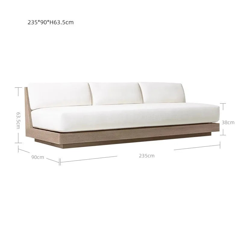 Luxury Modern Teak Furniture Patio Garden High Quality Outdoor Teak Wood U Shaped Sectional Sofa Set
