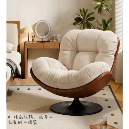 Lazy Sofa Rotating Egg Chair Rocking Recliner for Balcony Home Leisure
