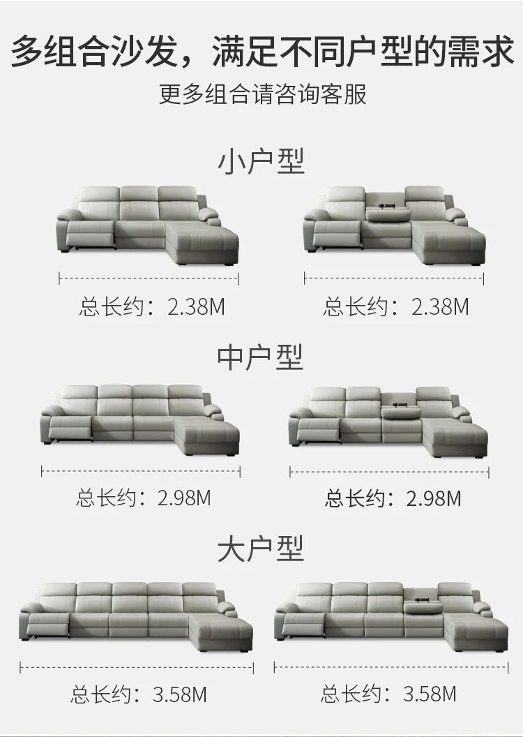 Living Room Modern Sofas Multifunction Armchairs Apartment Leather Sofas Electric Lazy Sillas Para Sala De Estar Home Furniture