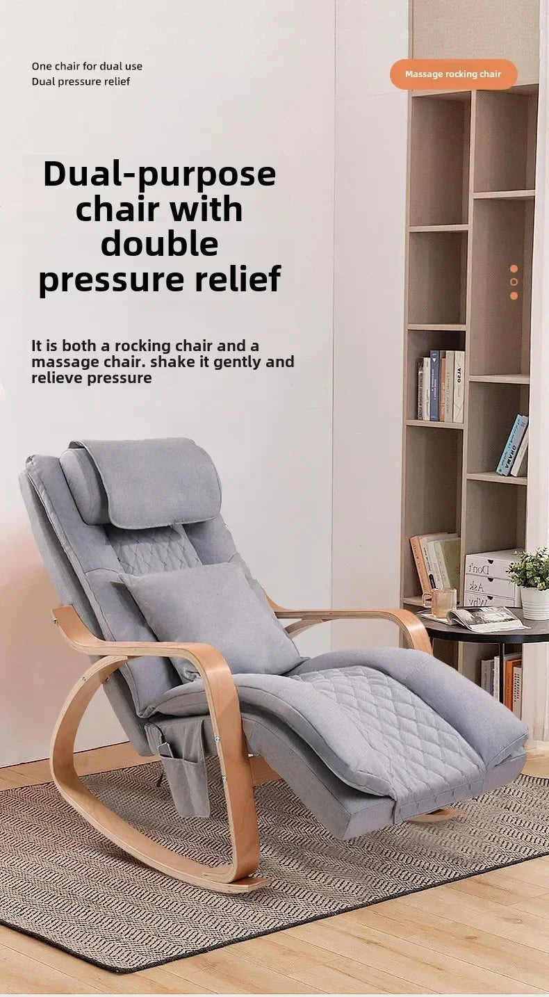 Newly Upgraded Multifunctional Massage Chair with Roller Heating and Vibration Full Body Massage Lounge Chair Recliner Chair