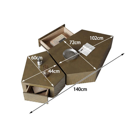 Geometric Special-shaped Creative Light Luxury Home Living Room Modern Simple Italian Stainless Steel Designer New Coffee Table